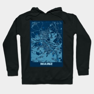 Mainz - Germany Peace City Map Hoodie